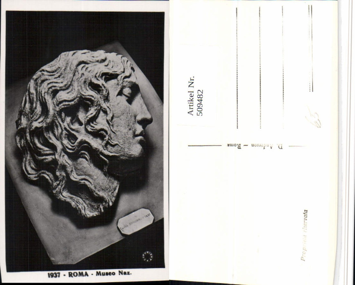 509482,Roma Rome Museo Nazionale Statue Head