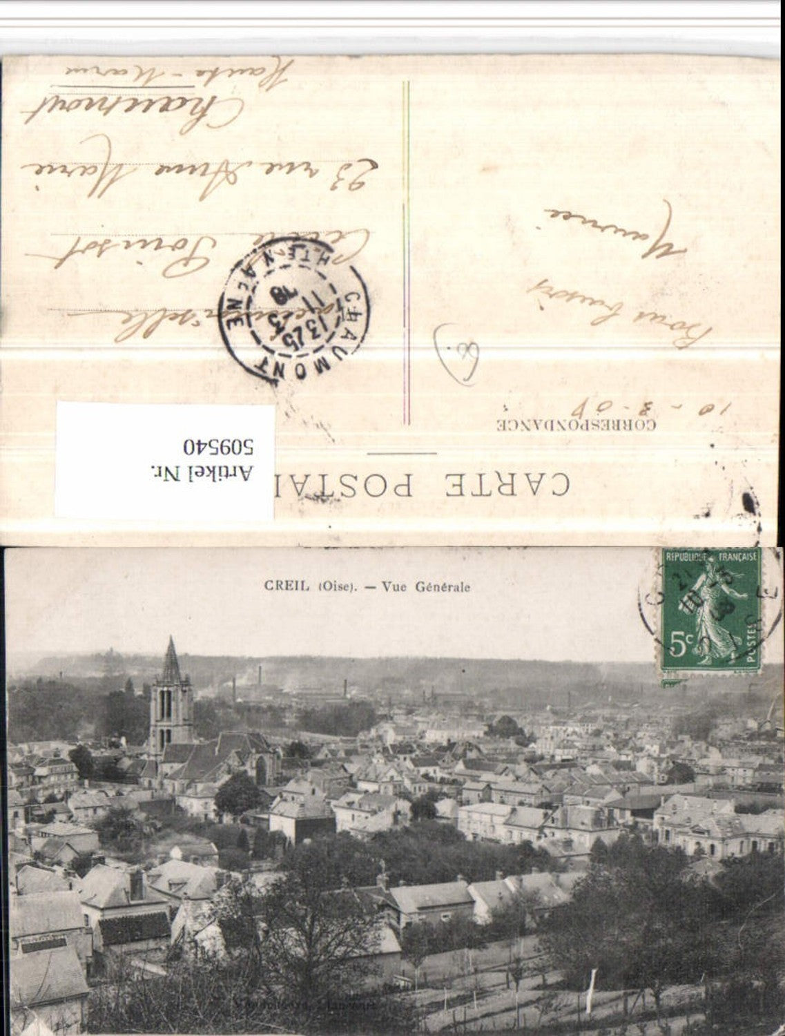509540,Picardie Oise Creil Vue Generale Totale