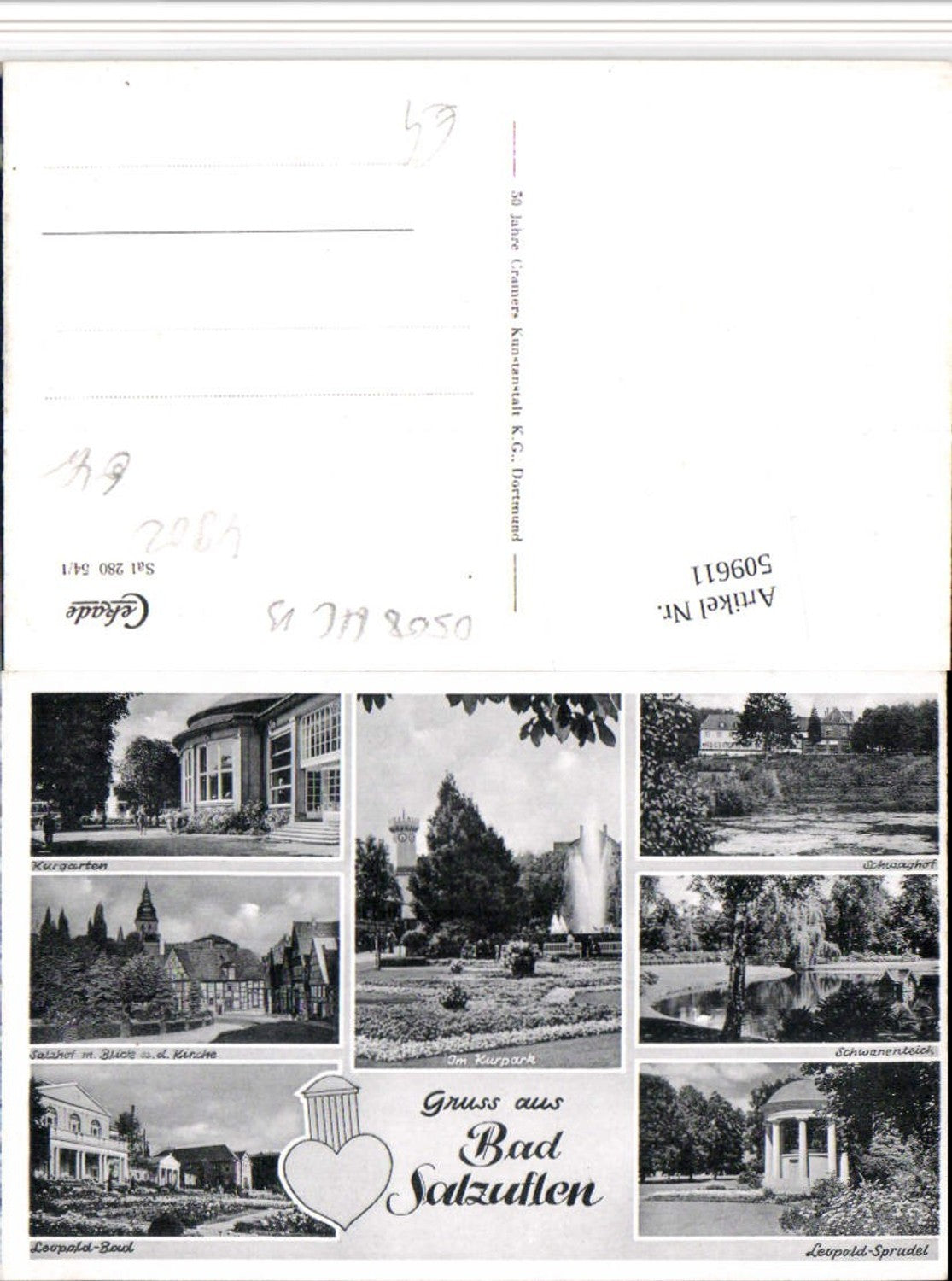 509611,Bad Salzuflen Kurgarten Kurpark Leopold-Bad Mehrbildkarte