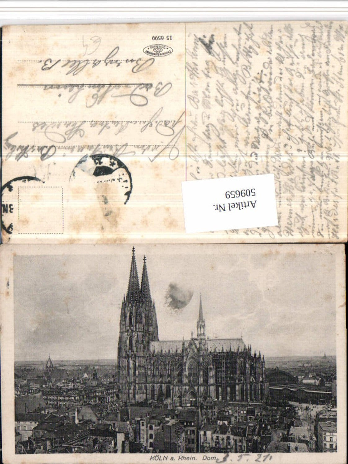 509659,Köln am Rhein Teilansicht Dom Kirche