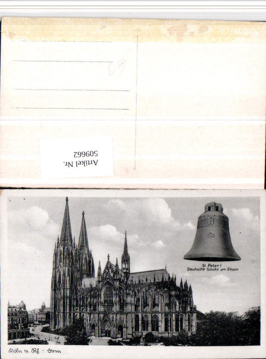 509662,Köln am Rhein Dom Kirche Fotomontage St. Peter Glocke