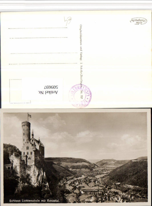 509697, Lichtenstein Castle with Echaz Valley Honau Total