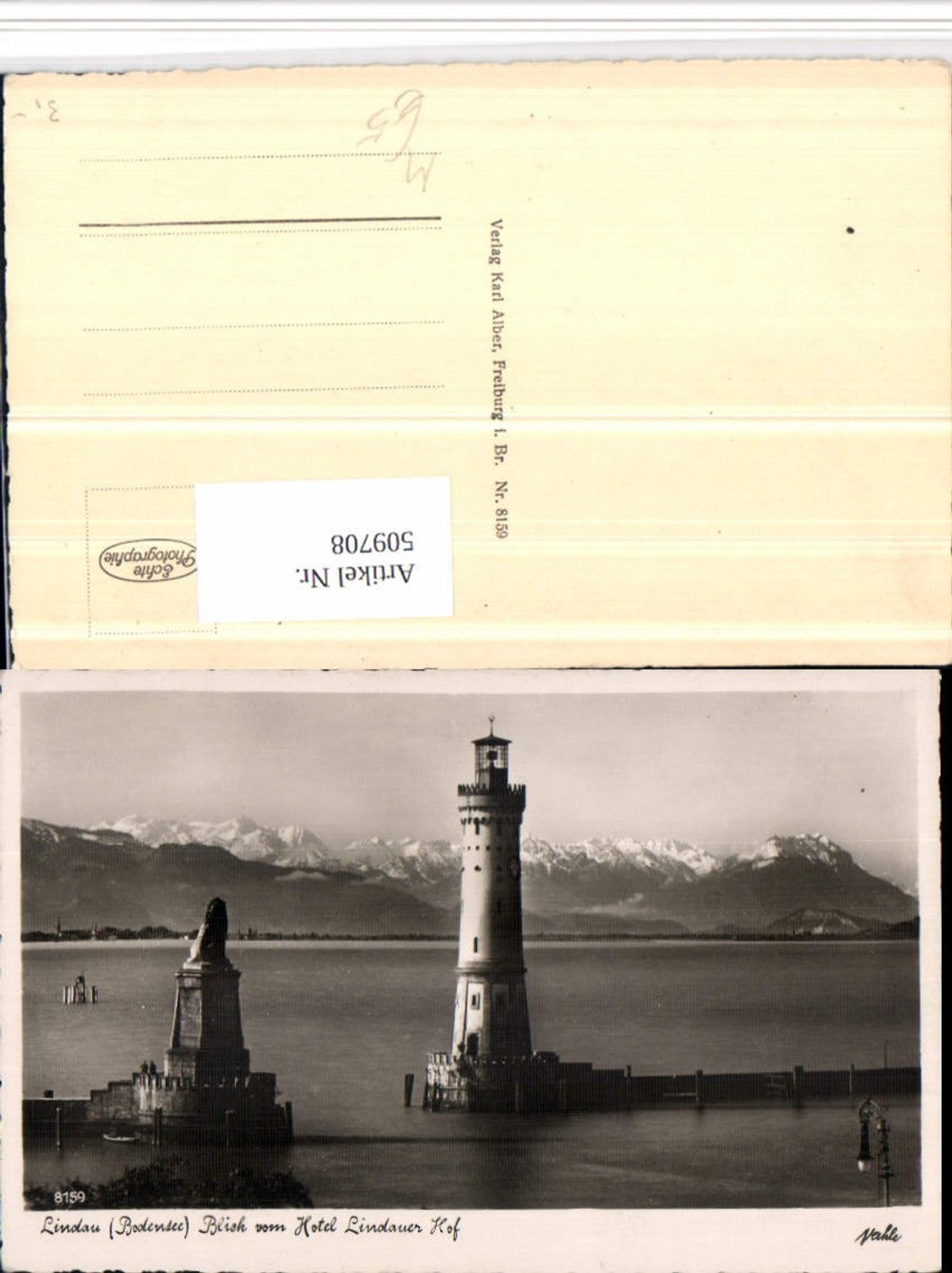 509708,Lindau im Bodensee Blick vom Hotel Lindauer Hof Leuchtturm