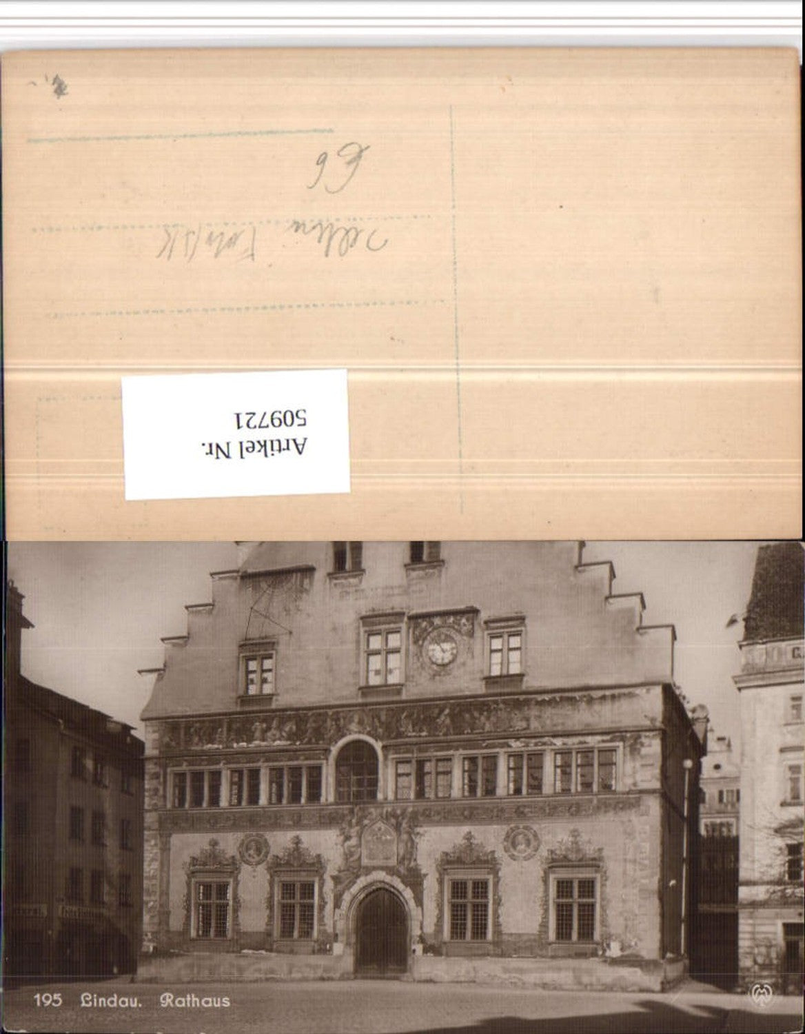 509721,Seltene Foto AK Lindau im Bodensee Rathaus