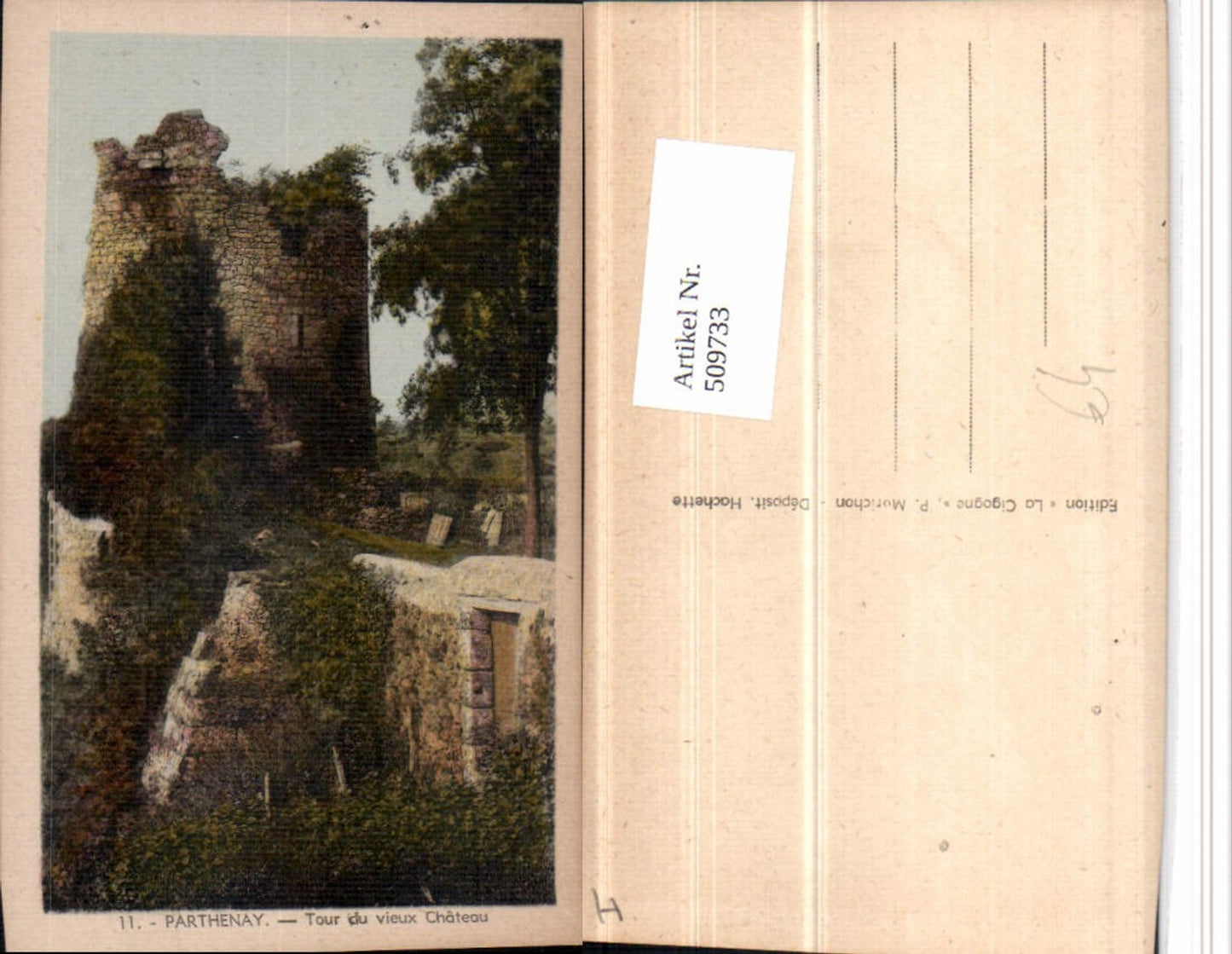 509733,Poitou-Charentes Deux-Sevres Parthenay Tour du vieux Chateau Turm