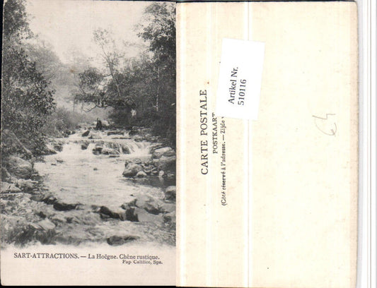 510116,Belgium Spa Sart-Attractions La Hoegne Chene rustique Wildbach