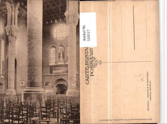 510117,Belgium Brüssel Etterbeek Eglise du Sacre-Coeur Kirche Innenansicht
