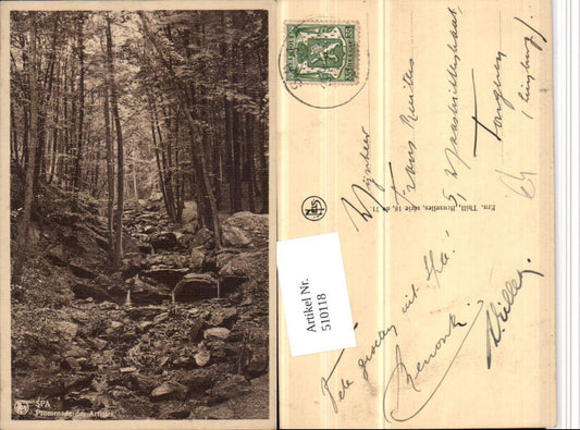 510118,Belgium Spa Promenade des Artistes Wald Partie
