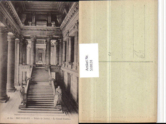 510131,Belgium Bruxelles Brüssel Palais Justice Grand Escalier Stiege