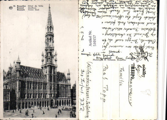 510157,Belgium Bruxelles Brüssel Hotel de Ville Rathaus