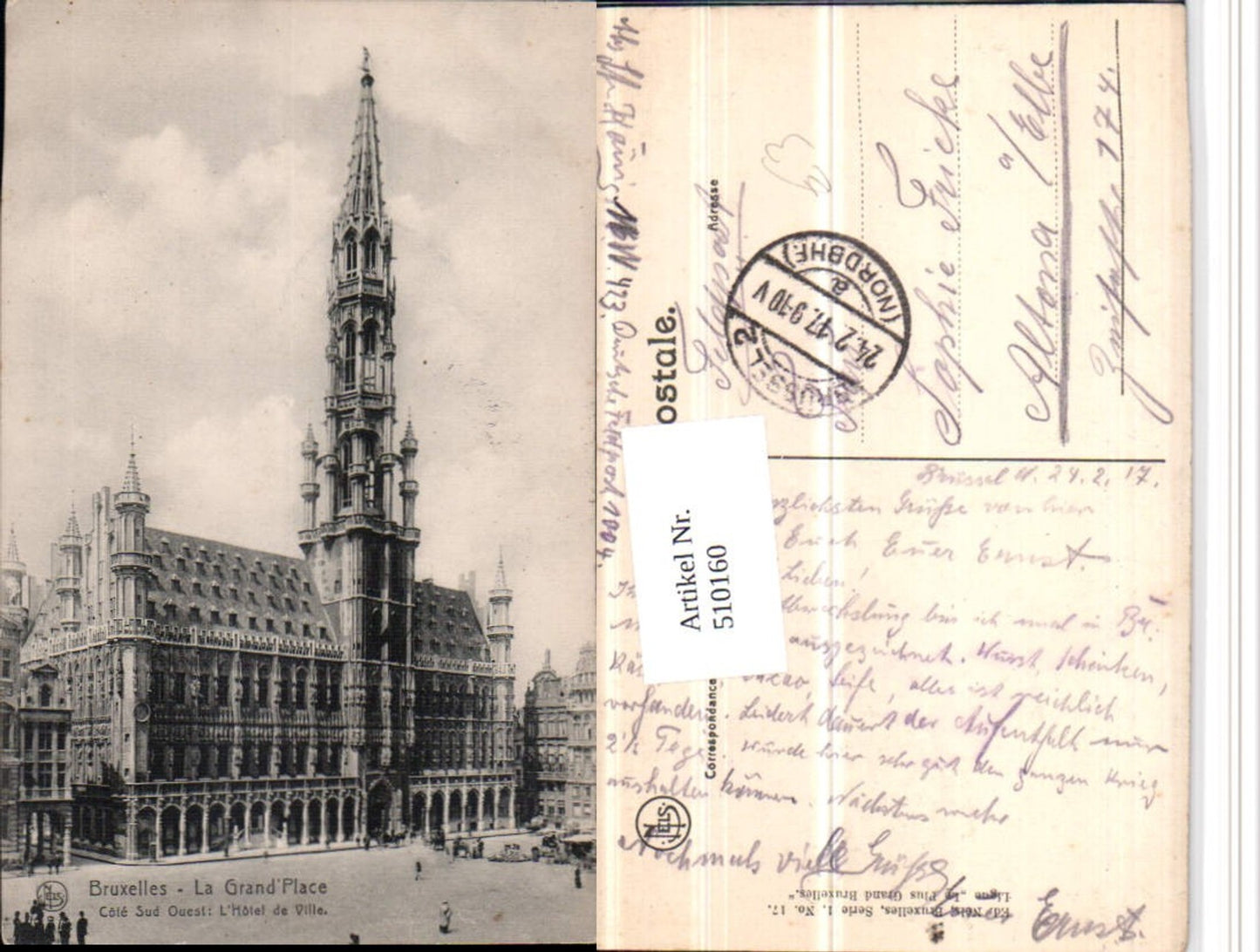 510160,Belgium Bruxelles Brüssel Grand Place Hotel de Ville Rathaus