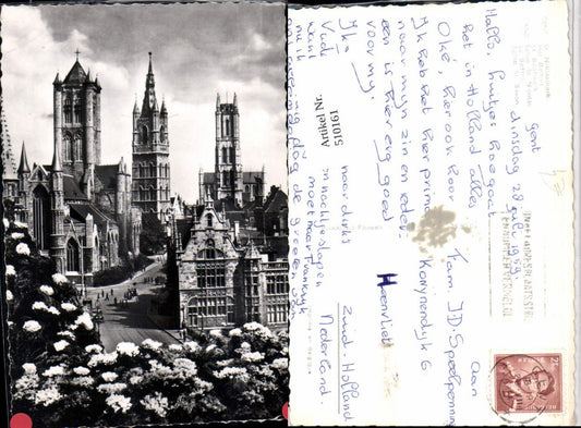 510161,Belgium Gent Gand Eglise St. Nicolas Kirche Türme