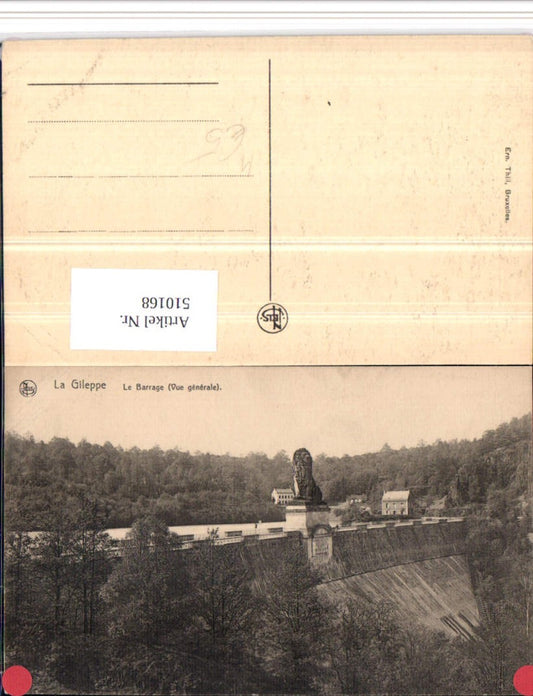 510168,Belgium Eupen La Gileppe Le Barrage Talsperre Monument