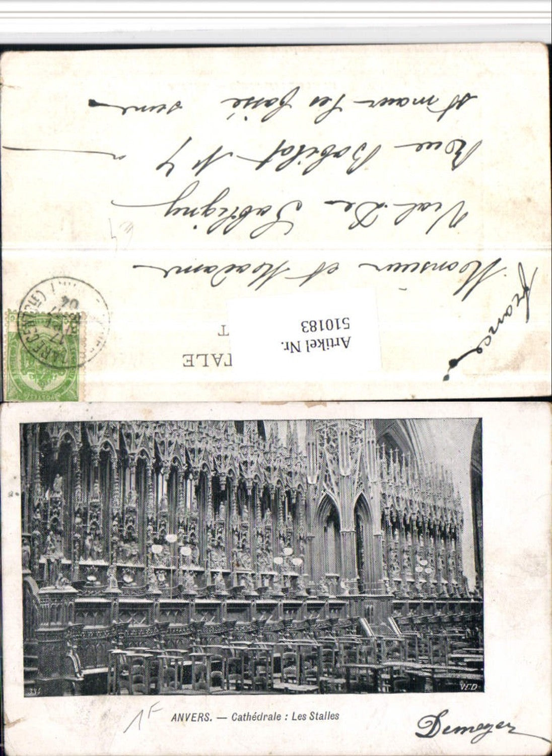 510183,Belgium Anvers Antwerpen Cathedrale Les Stalles Kirche Chorgestühl