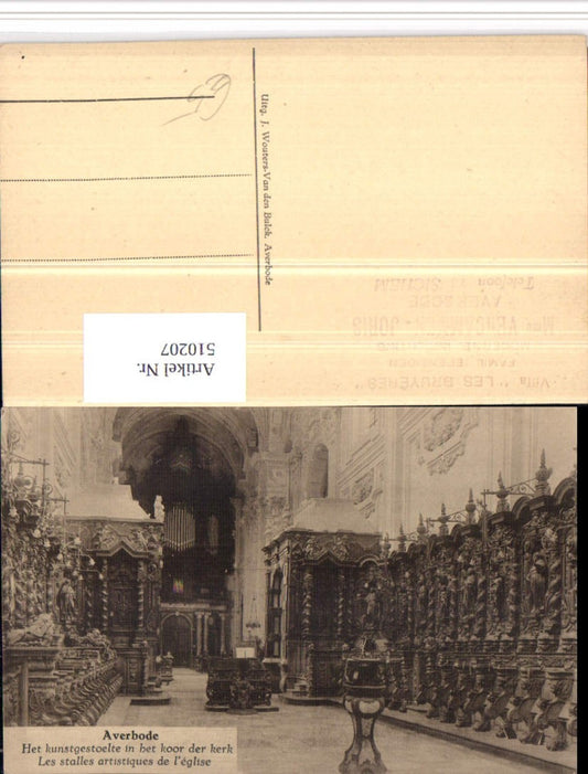 510207,Belgium Scherpenheuvel-Zichem Averbode Kerk Kirche Chorgestühl