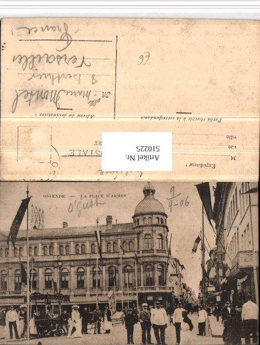 510225,Belgium Ostende La Place Armes Straßenansicht