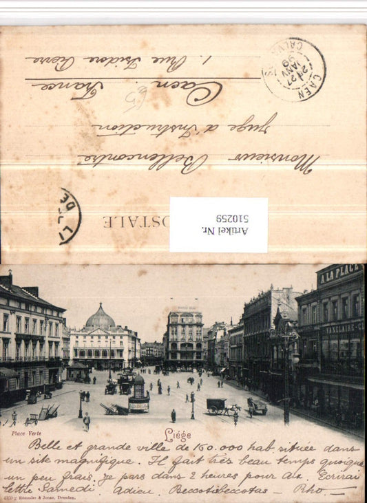 510259,Belgium Liege Lüttich Place Verte Platz