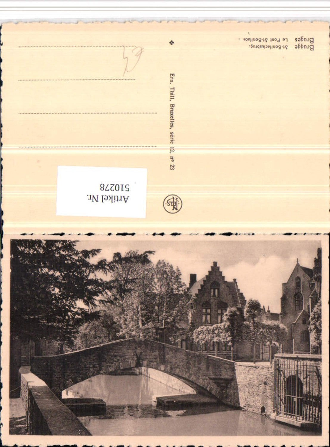 510278,Belgium Bruges Brügge Le Pont St-Boniface Brücke