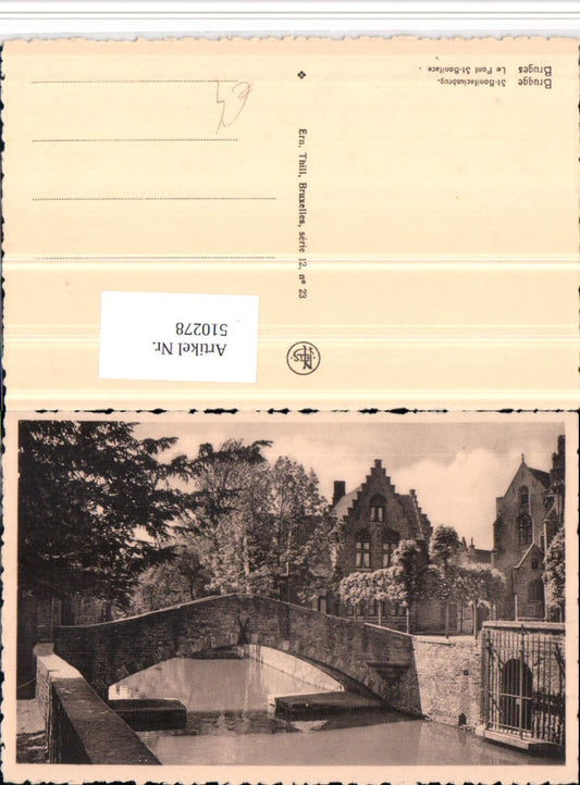 510278,Belgium Bruges Brügge Le Pont St-Boniface Brücke