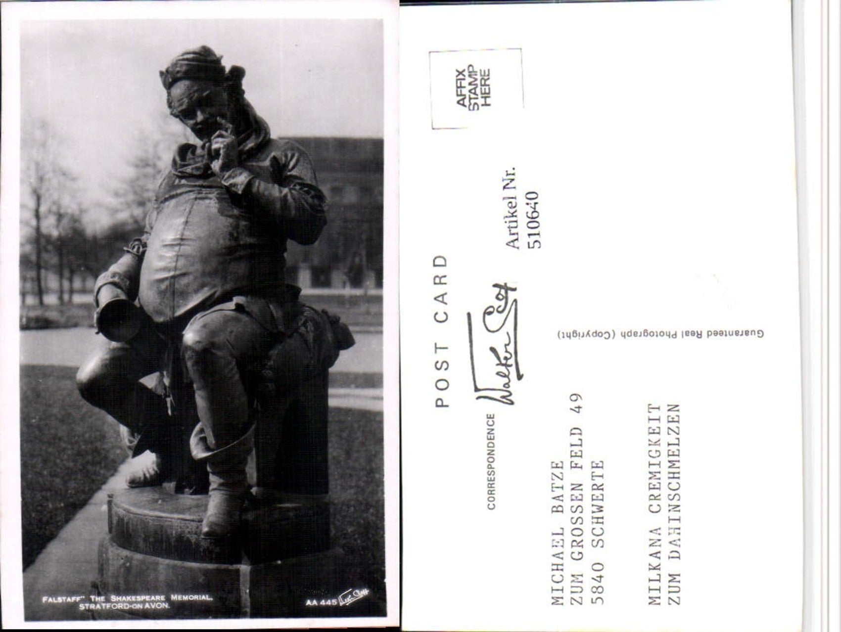 Alte Ansichtskarte – Old Postcard
