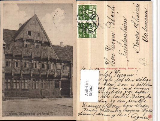 510862,Denmark Kolding Det gamle Hus paa Torvel Haus