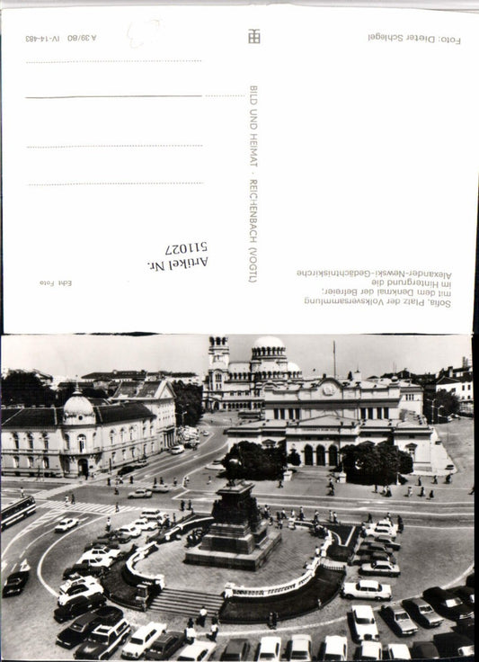 511027,Bulgaria Sofia Platz der Volksversammlung m. Denkmal Kirche