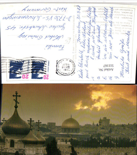 511167,Israel Jerusalem Church of S. Mary Magdalena Kirche Kuppel