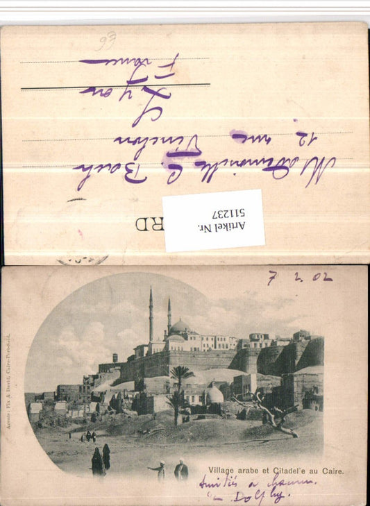511237,Egypt Village arabe et citadel au Caire Teilansicht Moschee