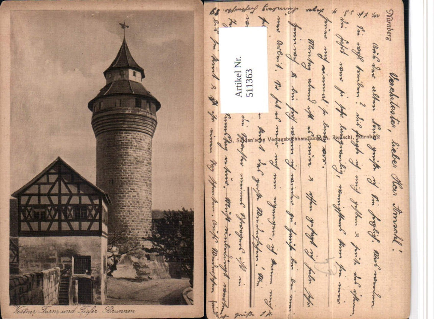 511363,Nürnberg Turm und Tiefer Brunnen