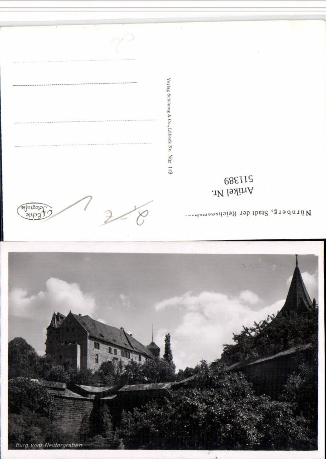 511389,Nürnberg Burg vom Neutorgraben