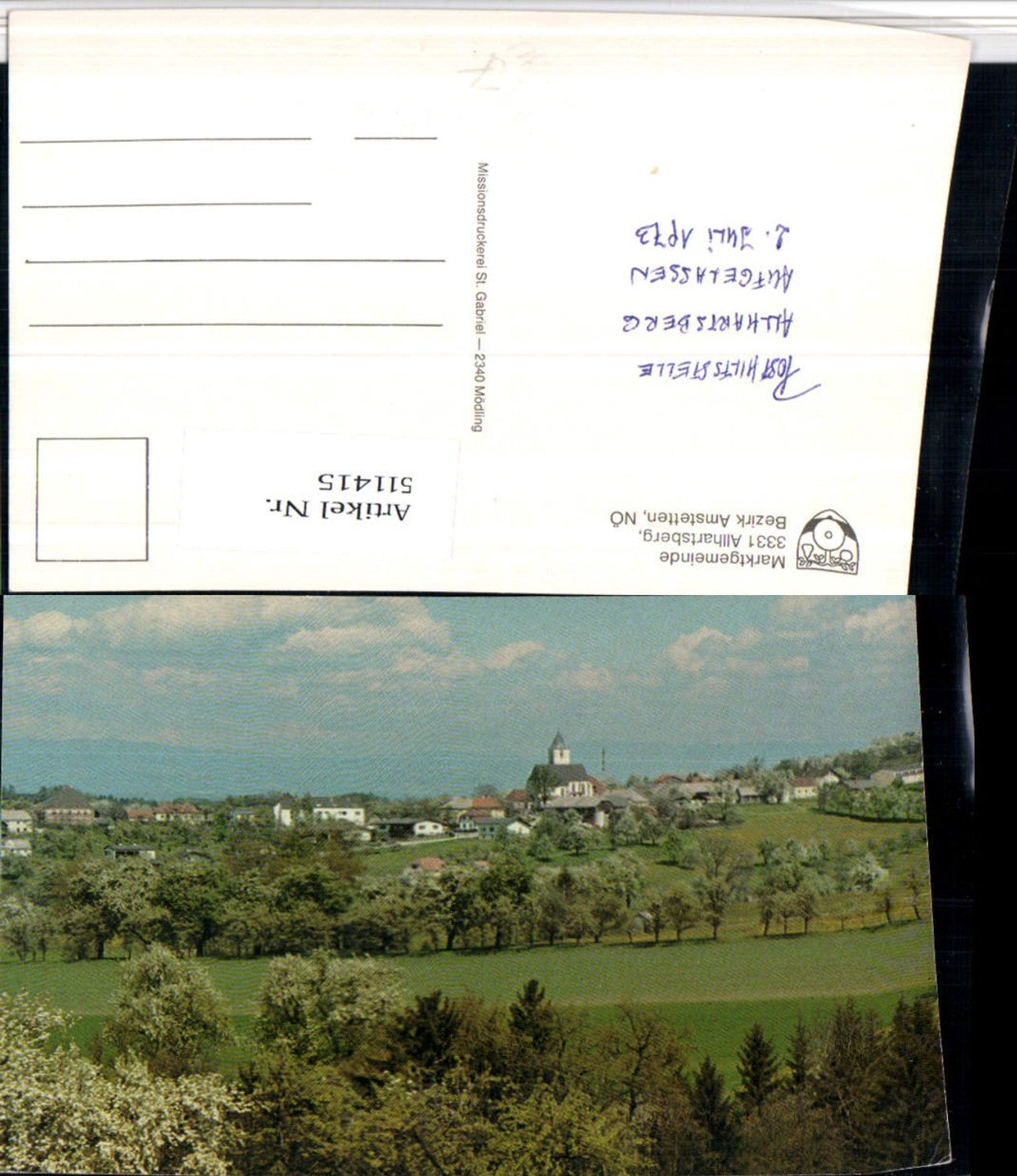 511415,Allhartsberg b. Amstetten Teilansicht Kirche