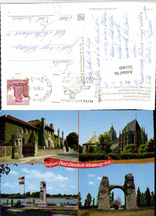 511460,Deutsch-Altenburg Museum Carnuntinum Petronell Heidentor Mehrbildkarte