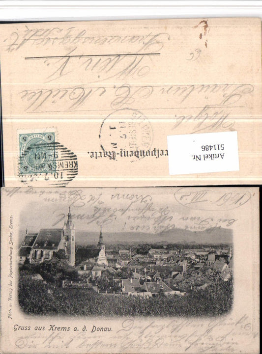 511486,Gruß aus Krems an d. Donau Teilansicht