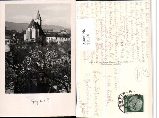 511500,Spitz an d. Donau Teilansicht Kirche