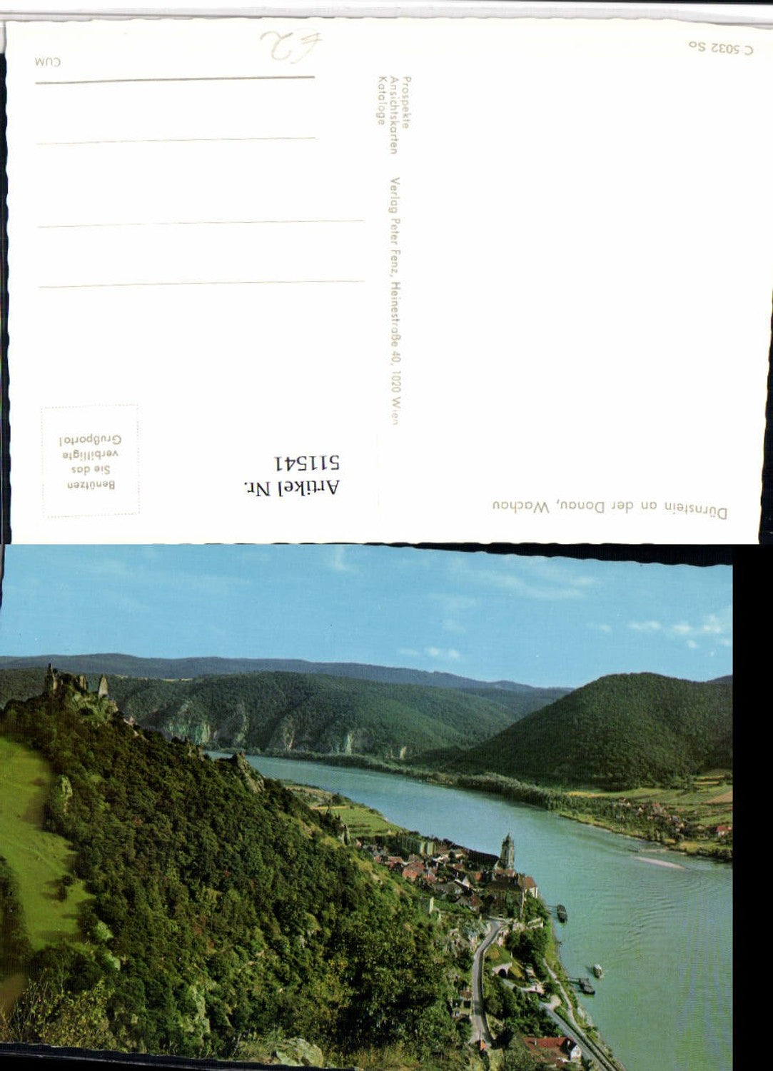 511541,Dürnstein an d. Donau Totale m. Ruine