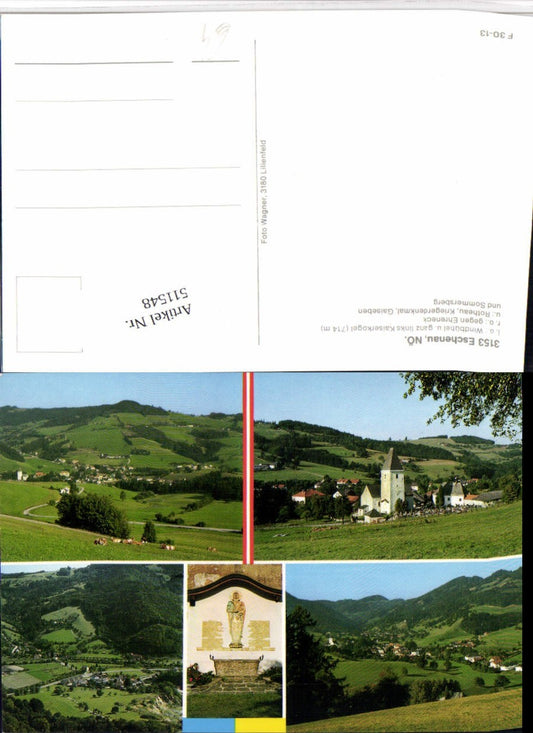 511548,Eschenau Totale Windbühel Rotheau Kriegerdenkmal Mehrbildkarte