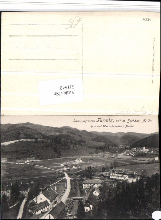 511549,Türnitz Totale Kur- und Wasserheilanstalt Auhof