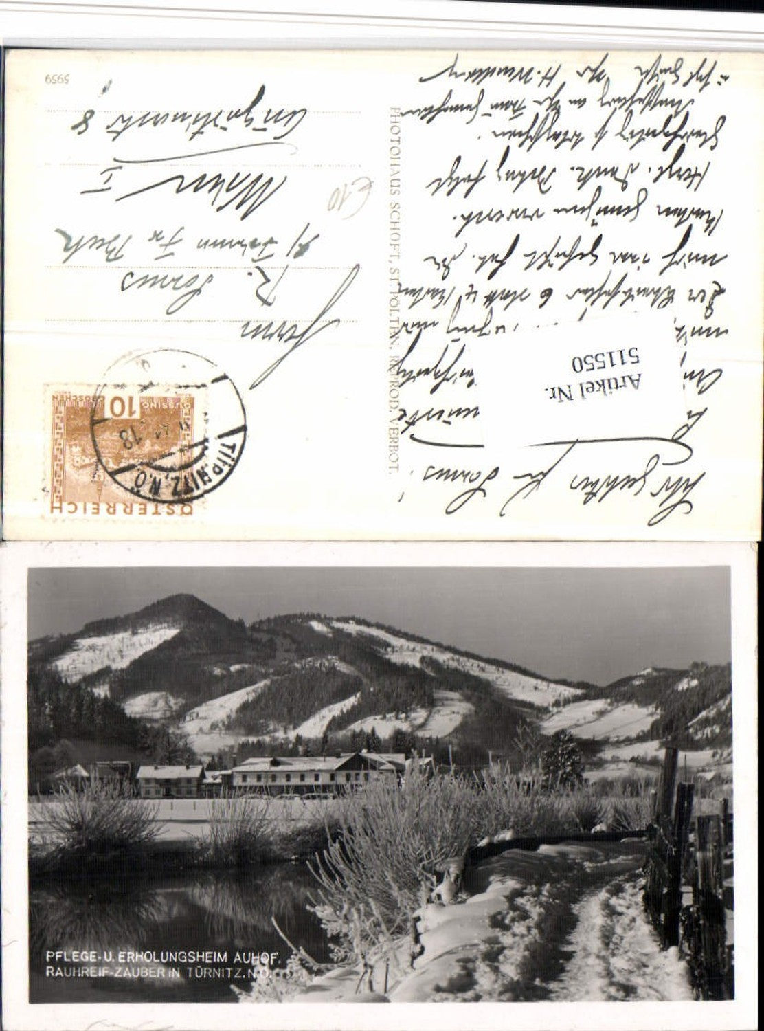 511550,Türnitz Pflege- u. Erholungsheim Auhof Winterbild