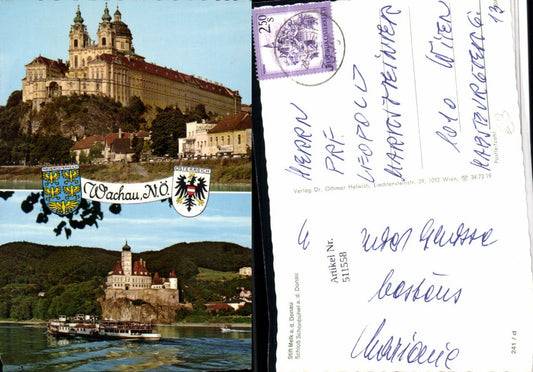 511558,Stift Melk an d. Donau Schloss Schönbühel Mehrbildkarte