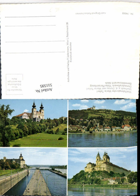 511595,Wallfahrtskirche Maria Taferl Marbach Stift Melk Mehrbildkarte