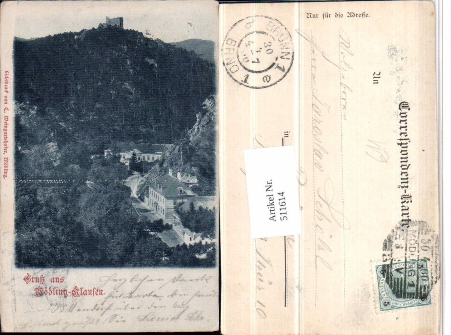 511614,Gruß aus Mödling Klausen Ruine