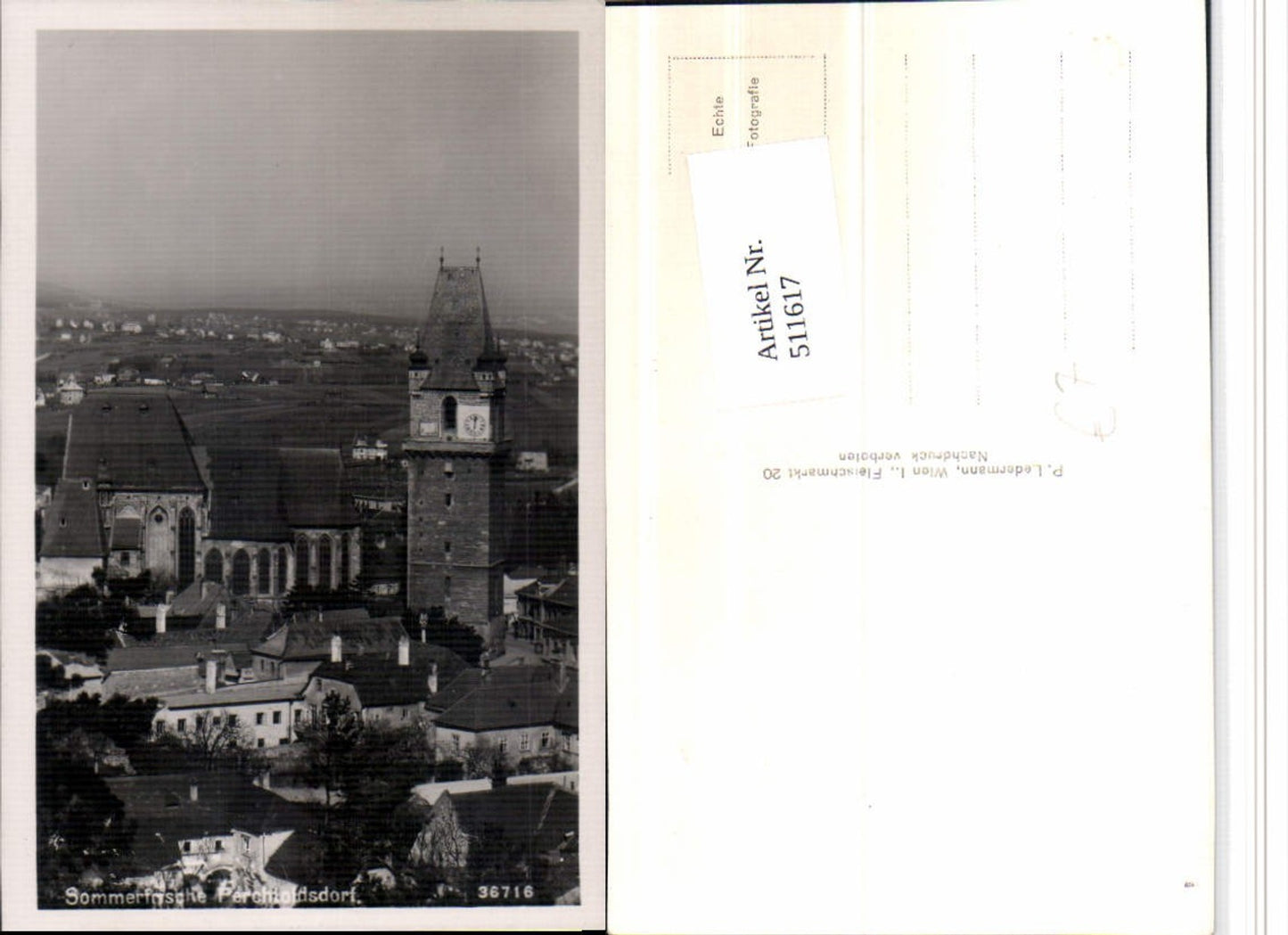 511617,Perchtoldsdorf Teilansicht Kirche Turm