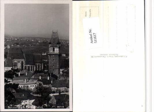 511617,Perchtoldsdorf Teilansicht Kirche Turm