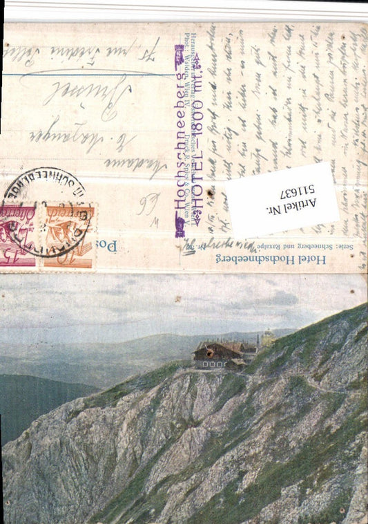 511637,Hotel Hochschneeberg b. Puchberg m. Raxalpe Bergkulisse