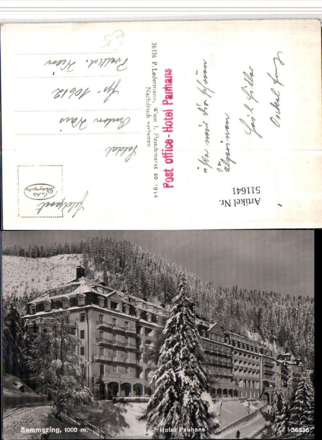 511641,Semmering Hotel Panhans Winterbild