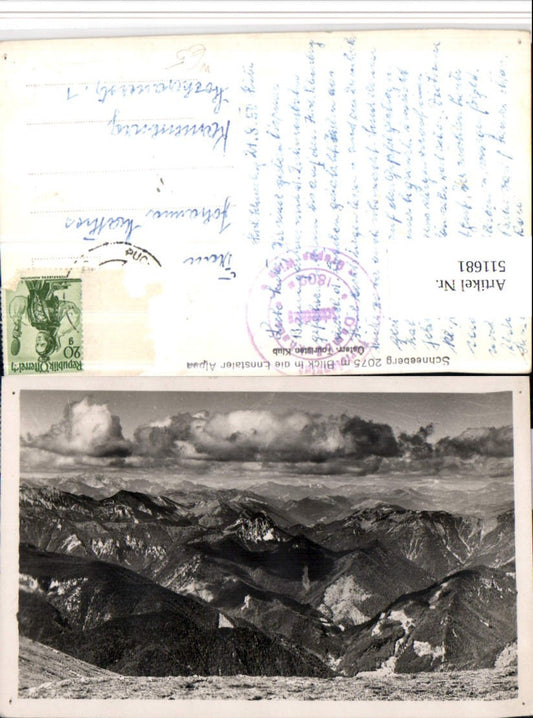 511681,Schneeberg Blick in die Ennstaler Alpen b. Puchberg Bergkulisse