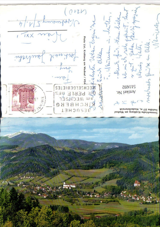 511692,Kirchberg am Wechsel Totale Bergkulisse