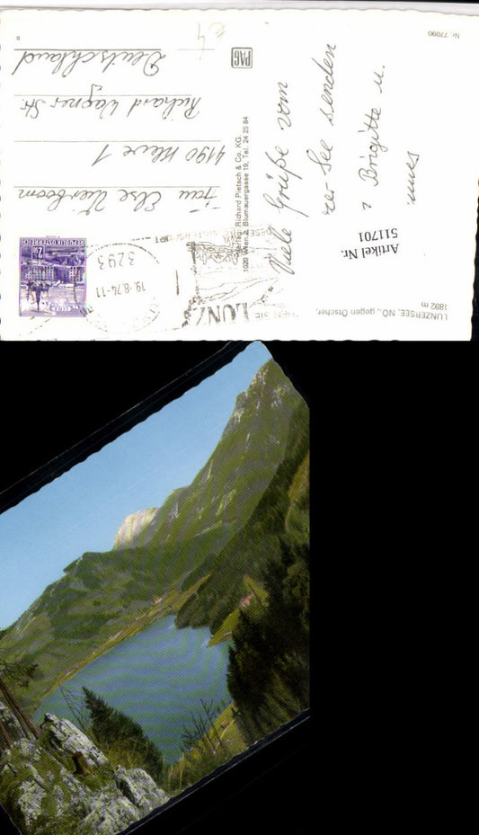 511701,Lunzersee See b. Lunz geg. Ötscher Bergkulisse