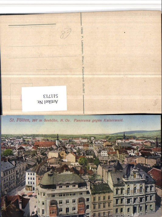 511713,St. Pölten Teilansicht Panorama geg. Kaiserwald