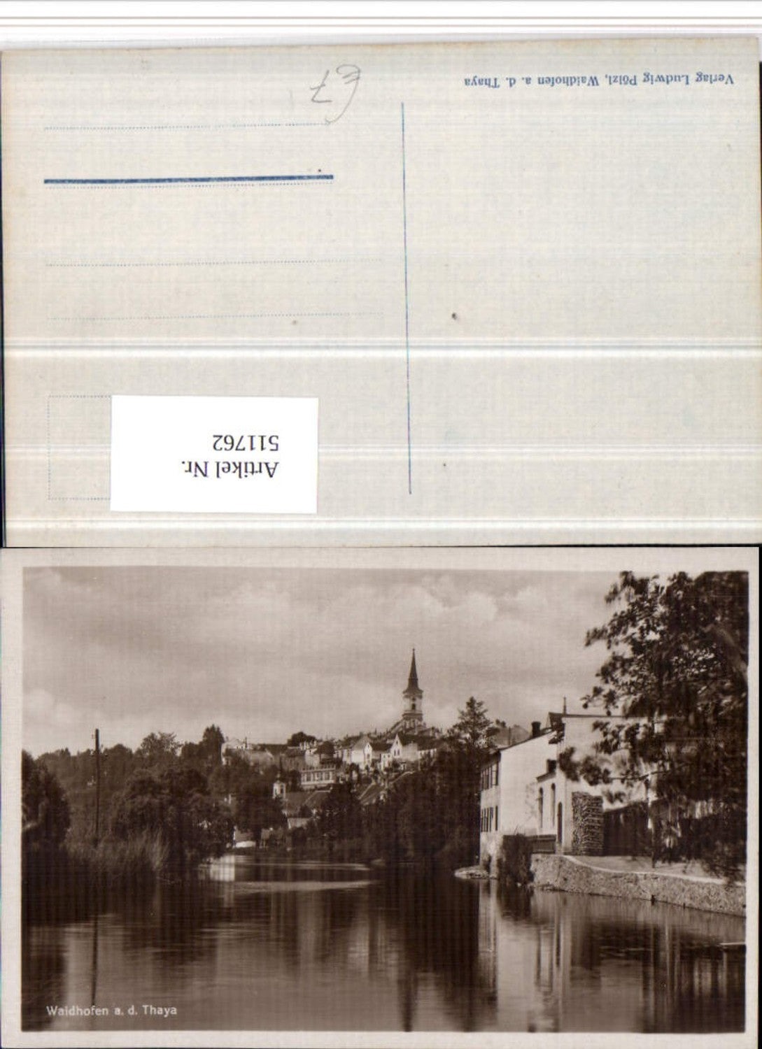 511762,Waidhofen an d. Thaya Teilansicht Fluss